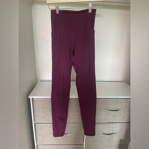 Girlfriend Collective Plum Compressive High-Rise Legging with Pockets | Size S - Picture 2 of 5